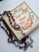 Terço de  Pétalas de Rosas Nossa Sra da Saúde