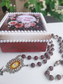 Terço de  Pétalas de Rosas Divino Espírito Santo