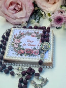 Terço de  Pétalas de Rosas Nossa Senhora da Penha