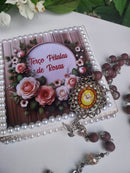 Terço de  Pétalas de Rosas Divino Espírito Santo