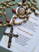 Terço de  Pétalas de Rosas São Bento