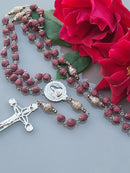 Terço de  Pétalas de Rosas Santa Teresinha