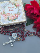 Terço de  Pétalas de Rosas Santa Teresinha