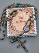 Terço de  Pétalas de Rosas Senhor Bom Jesus