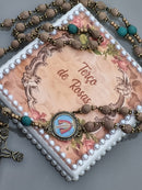 Terço de  Pétalas de Rosas Senhor Bom Jesus