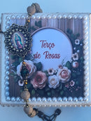 Terço de  Pétalas de Rosas Nossa Sra Guadalupe