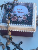 Terço de  Pétalas de Rosas Nossa Sra Guadalupe