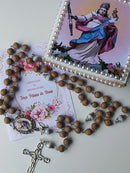 Terço de  Pétalas de Rosas Cristo Rei