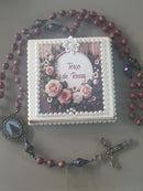 Terço de  Pétalas de Rosas Nossa Sra Aparecida