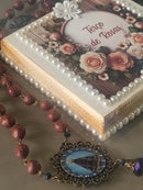 Terço de  Pétalas de Rosas Nossa Sra Aparecida