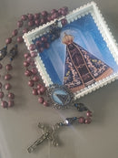 Terço de  Pétalas de Rosas Nossa Sra Aparecida