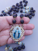 Terço de  Pétalas de Rosas Nossa Sra Graças