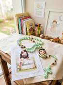 Terço Infantil Anjinho verde