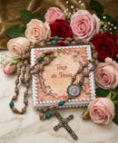 Terço de  Pétalas de Rosas Senhor Bom Jesus