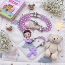 Terço Infantil Anjinho mini lilás
