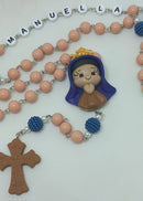 Terço Infantil Nossa Senhora Aparecida mini TR001