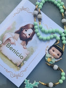 Terço Infantil Anjinho verde