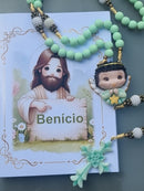 Terço Infantil Anjinho verde
