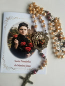 Terço Santa Teresinha TR223 - Entremeio dupla face