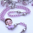 Terço Infantil Anjo mini lilás
