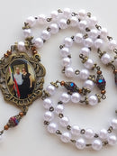 Terço Sagrado Coração de Jesus TR166 - Entremeio dupla face