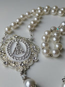 Terço de Noiva de Pérola- BRANCA TR154