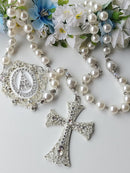 Terço de Noiva de Pérola- BRANCA TR154