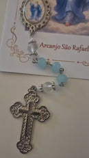 Terço São Rafael Arcanjo com foto